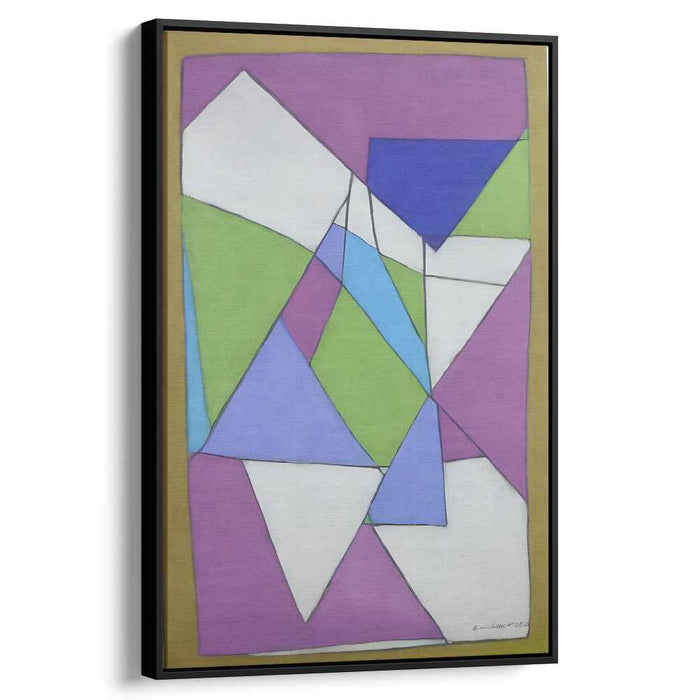 Future Shapes Dance: Modern Abstract Geometric Canvas Art