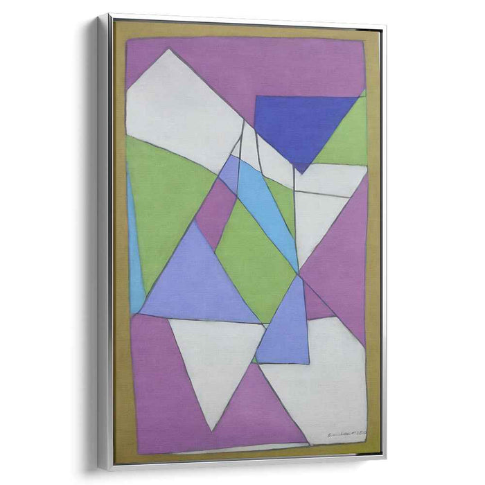 Future Shapes Dance: Modern Abstract Geometric Canvas Art