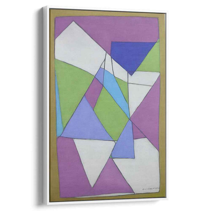 Future Shapes Dance: Modern Abstract Geometric Canvas Art