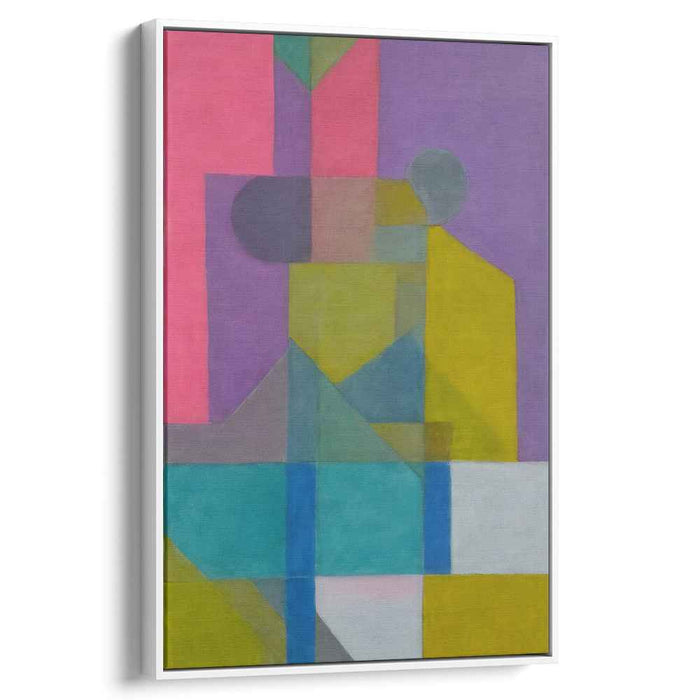 Cityscape Daydream: Modern Abstract Canvas Art Print