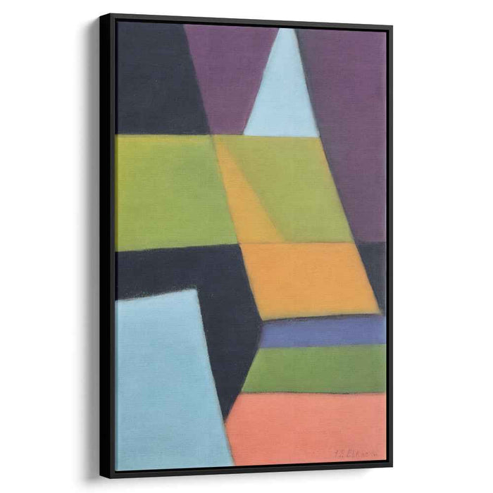 Electric Abstraction: Vibrant Abstract Canvas Art Print