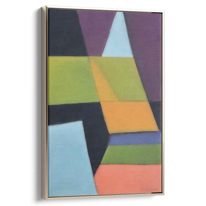Electric Abstraction: Vibrant Abstract Canvas Art Print