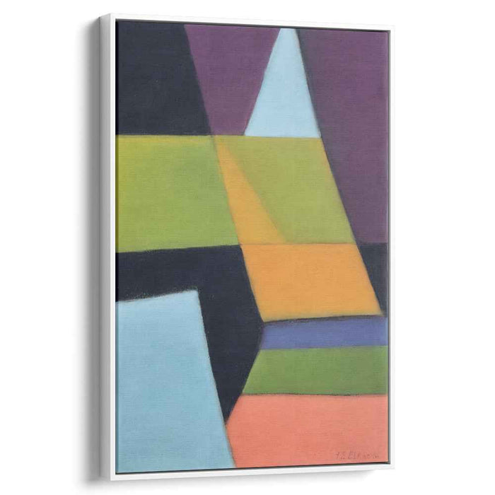 Electric Abstraction: Vibrant Abstract Canvas Art Print
