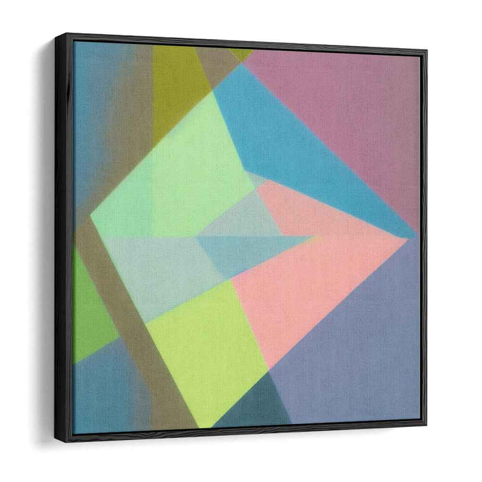 Geometry in Soft Pastels: Abstract Geometric Pastel Canvas Art