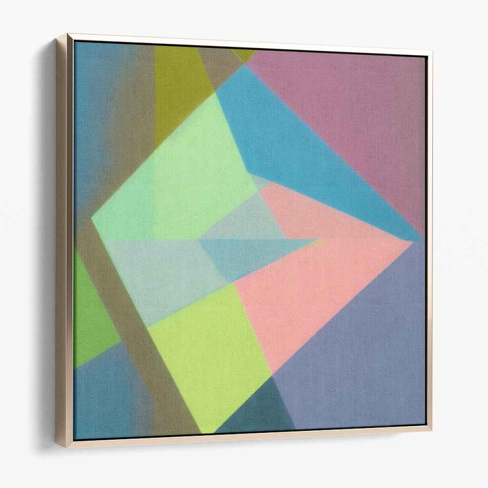 Geometry in Soft Pastels: Abstract Geometric Pastel Canvas Art