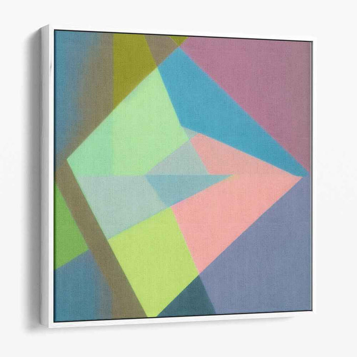 Geometry in Soft Pastels: Abstract Geometric Pastel Canvas Art