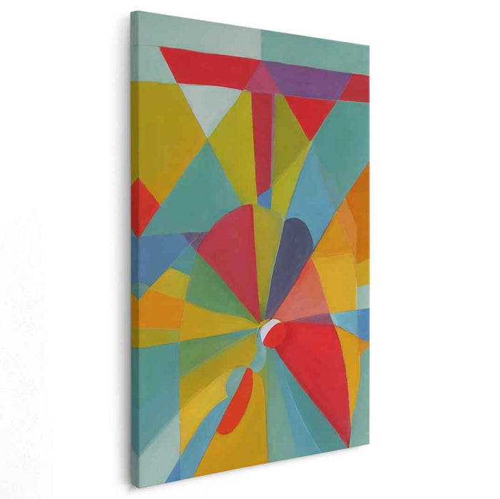 Pastel Bauhaus Triangles #206