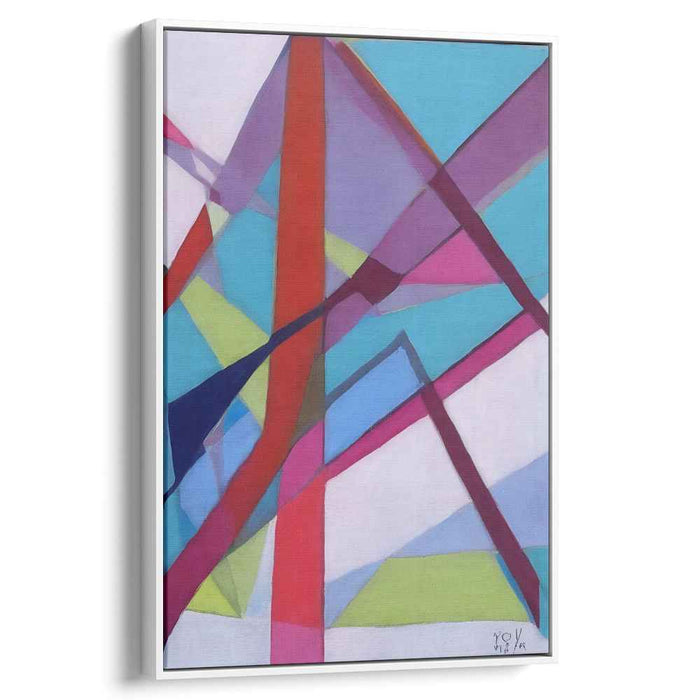 Abstract Fusion Symmetry: Geometric Abstract Canvas Art Print