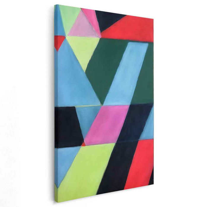 Ethereal Colorful Dreams: Vibrant Abstract Canvas Art Print