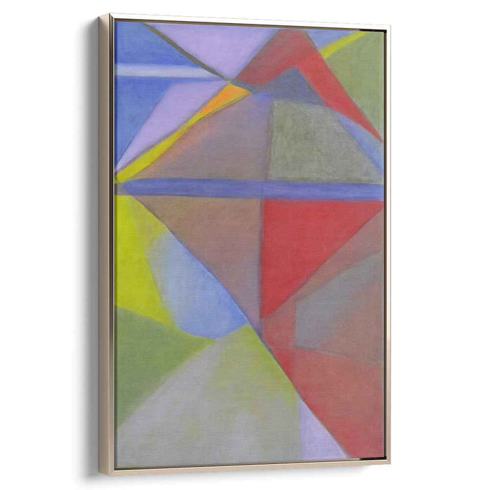 Cosmic Geometry Burst: Abstract Expressionist Colorful Geometric Canvas Art