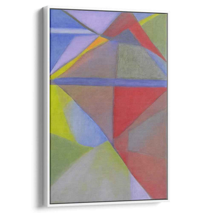 Cosmic Geometry Burst: Abstract Expressionist Colorful Geometric Canvas Art