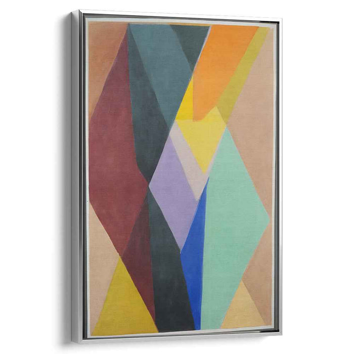 Harmonious Angles: Modernist Geometric Splendor Abstract Art