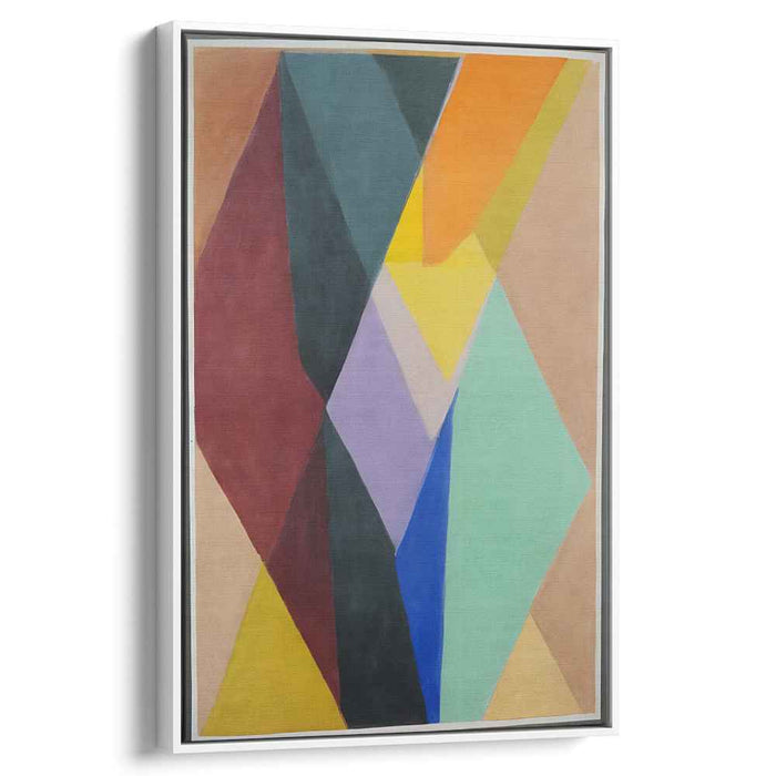 Harmonious Angles: Modernist Geometric Splendor Abstract Art