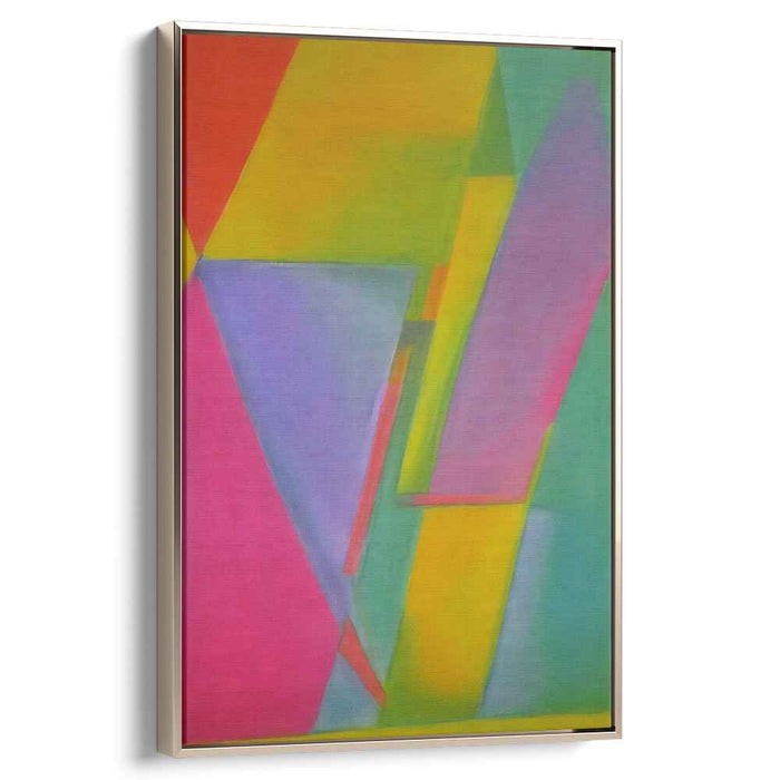 Prismatic Symmetry: Colorful Geometric Canvas Art Print