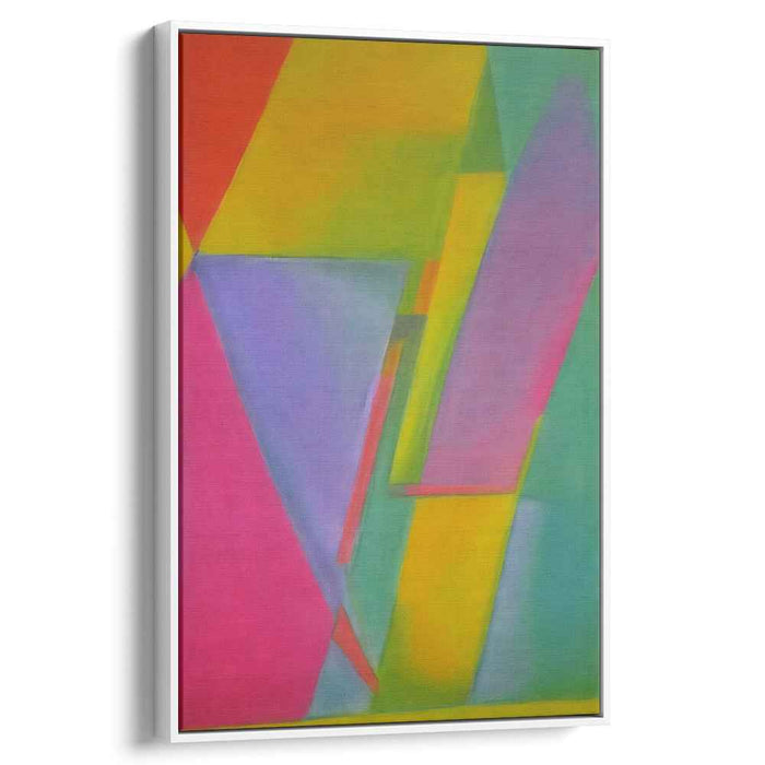 Prismatic Symmetry: Colorful Geometric Canvas Art Print