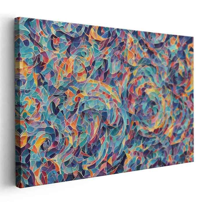 Pastel Cubism Circles #104