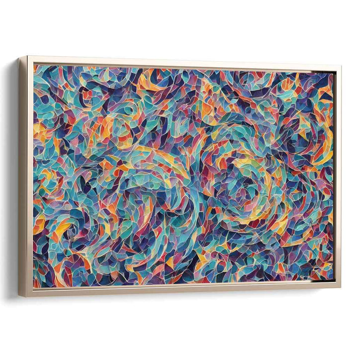 Pastel Cubism Circles #104