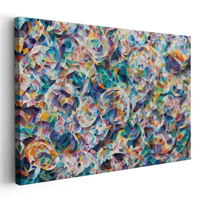 Pastel Cubism Circles #106