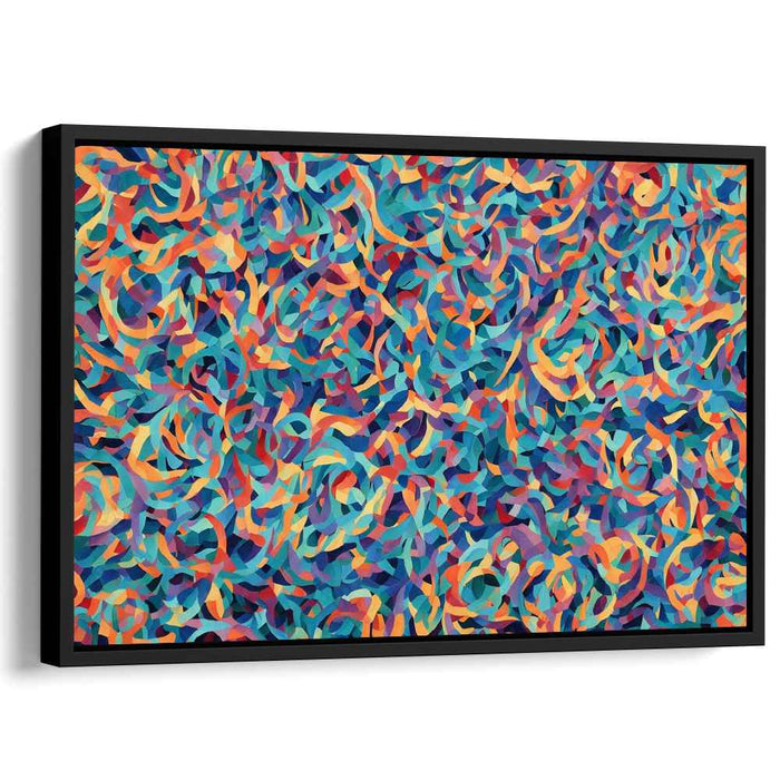 Blue Rhapsody: Abstract Expressionist Blue Canvas Art Print
