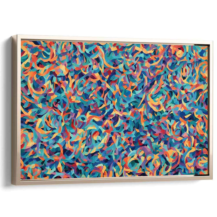 Blue Rhapsody: Abstract Expressionist Blue Canvas Art Print