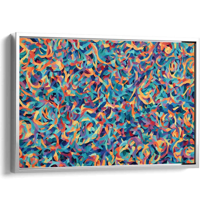 Blue Rhapsody: Abstract Expressionist Blue Canvas Art Print