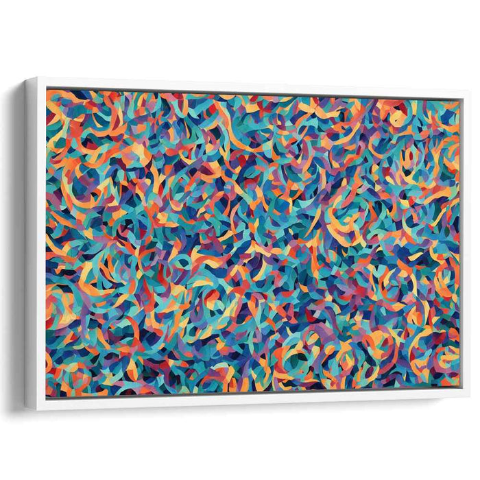 Blue Rhapsody: Abstract Expressionist Blue Canvas Art Print