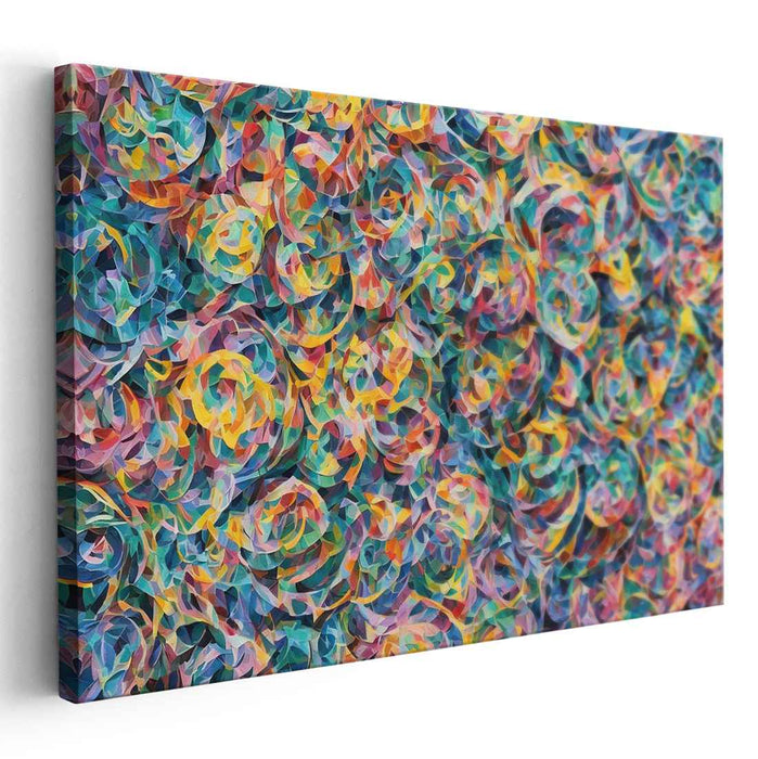 Pastel Cubism Circles #111