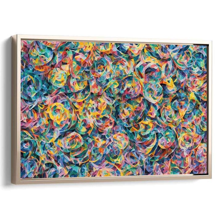 Pastel Cubism Circles #111