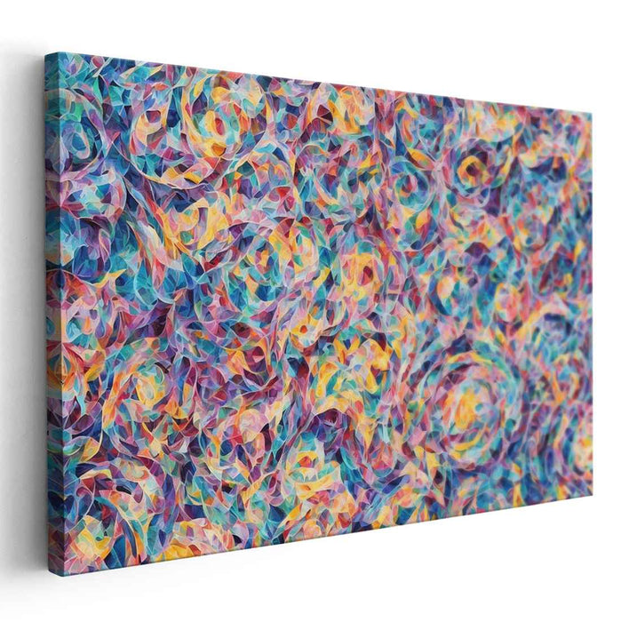 Pastel Cubism Circles #112