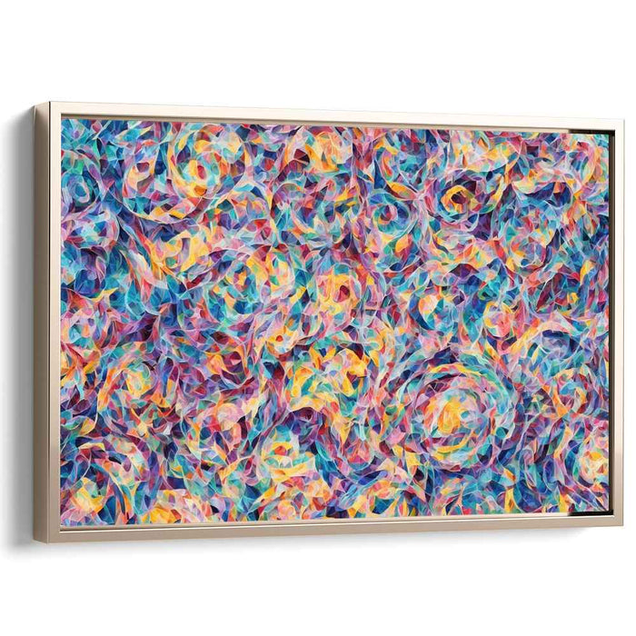 Pastel Cubism Circles #112