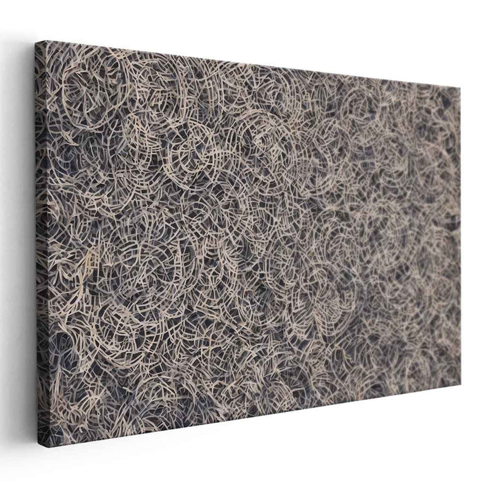 Entwined Elegance: Abstract Symphony in Neutral Tones Canvas Art