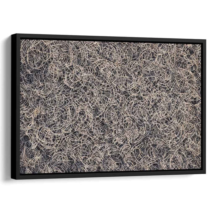 Entwined Elegance: Abstract Symphony in Neutral Tones Canvas Art