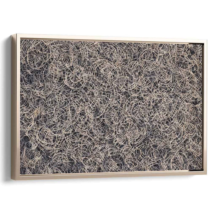 Entwined Elegance: Abstract Symphony in Neutral Tones Canvas Art
