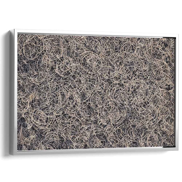Entwined Elegance: Abstract Symphony in Neutral Tones Canvas Art