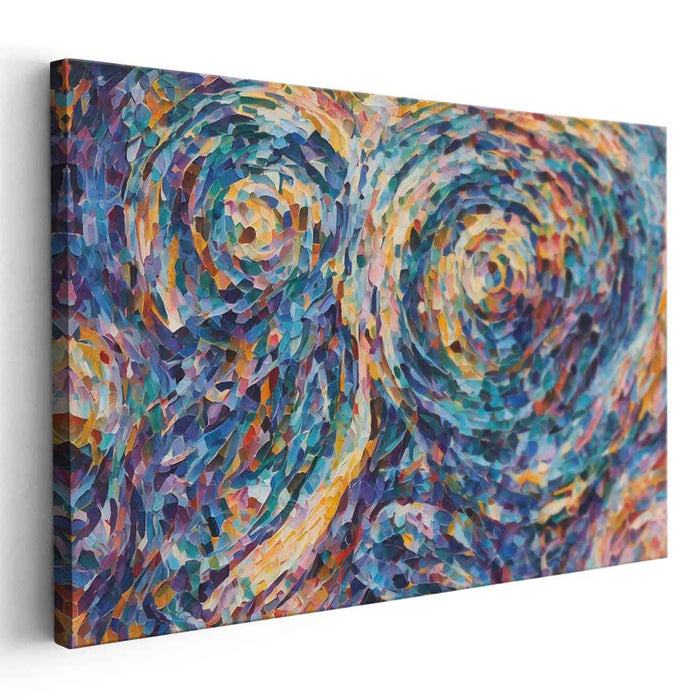 Pastel Cubism Circles #125