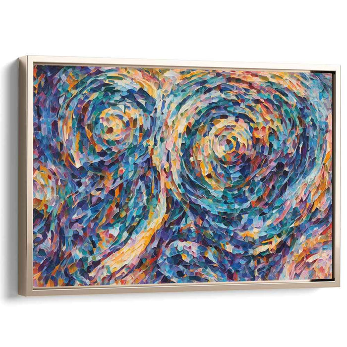 Pastel Cubism Circles #125