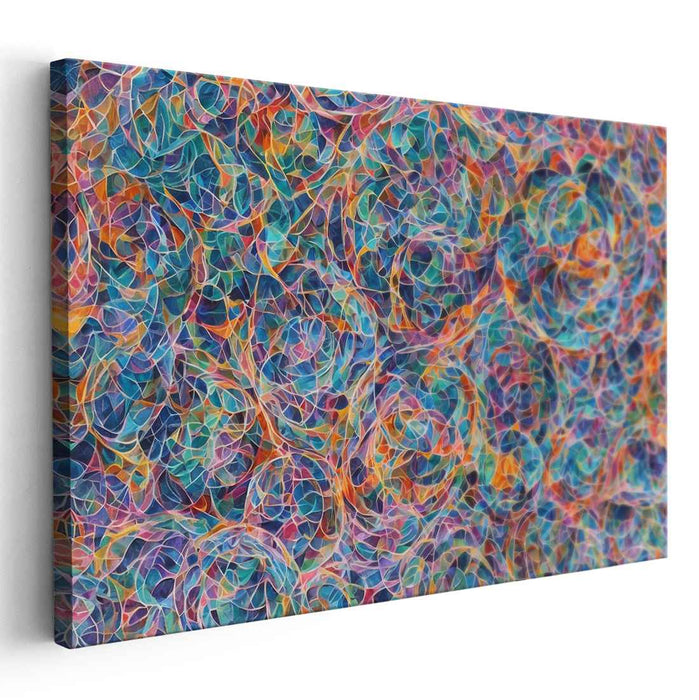 Pastel Cubism Circles #126