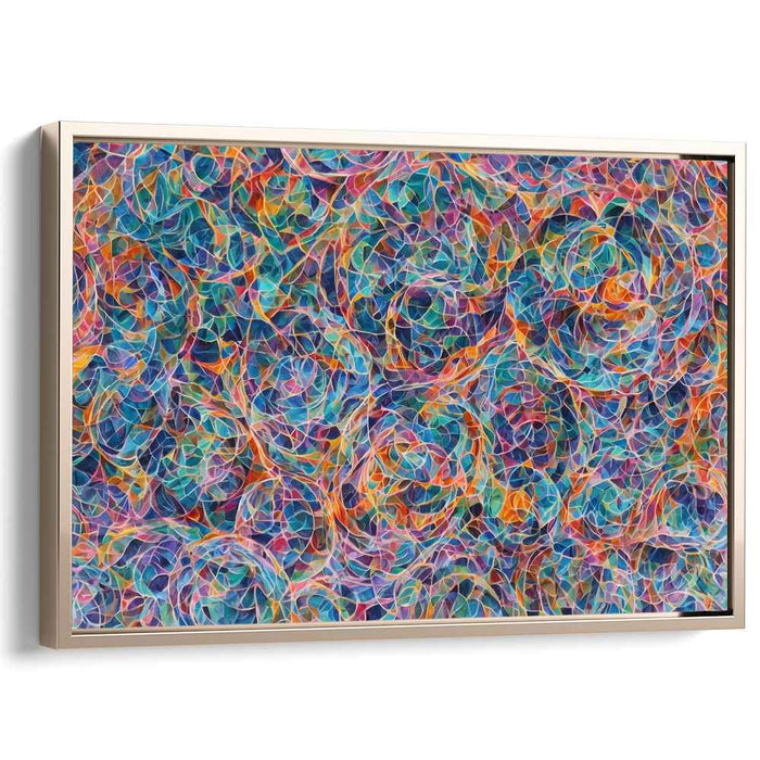 Pastel Cubism Circles #126