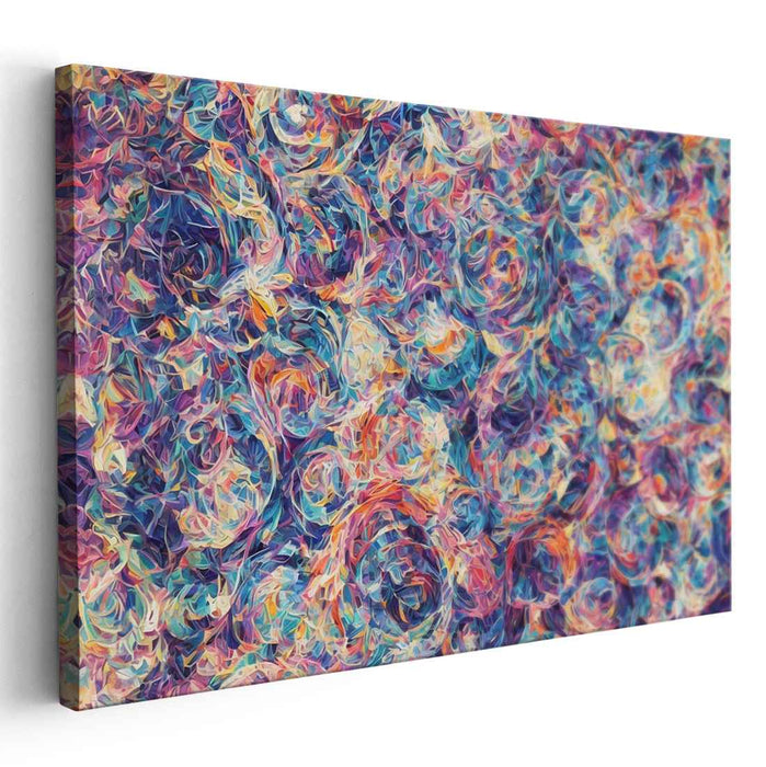 Pastel Cubism Circles #129