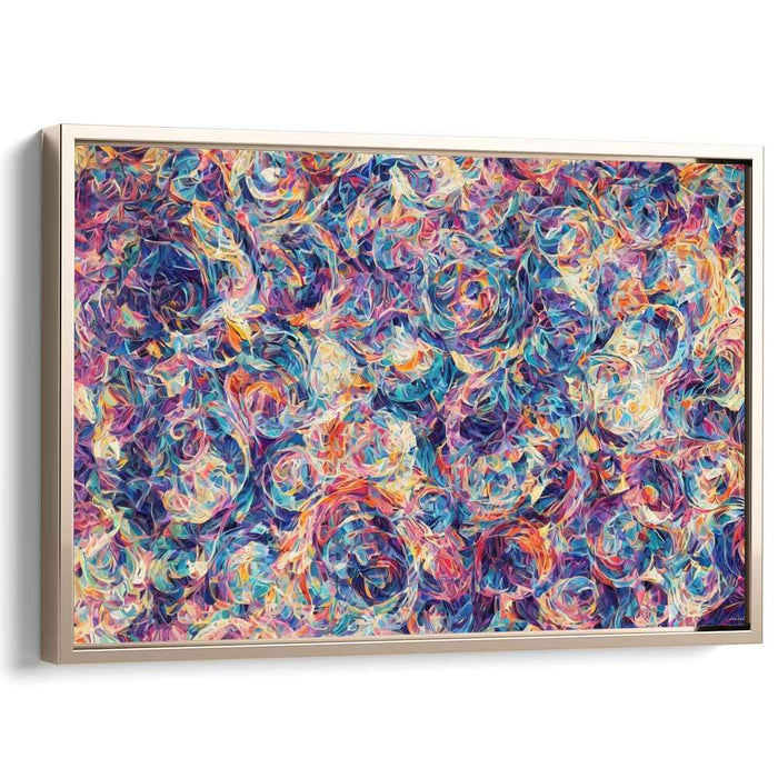 Pastel Cubism Circles #129