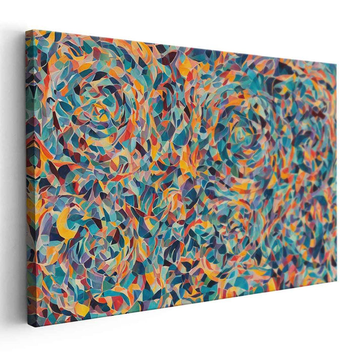 Motion Manifest: Dynamic Abstract Expressionist Canvas Art Print