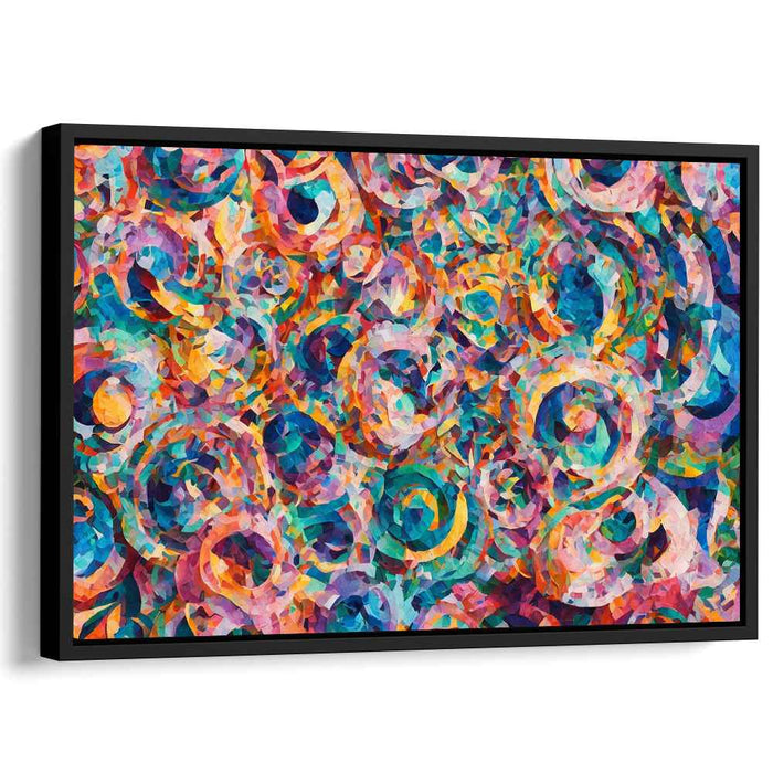 Kaleidoscopic Vortex: Abstract Expressionist Color Explosion Canvas Art Print