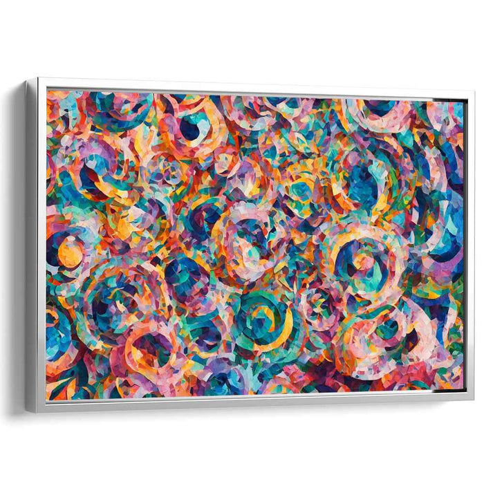 Kaleidoscopic Vortex: Abstract Expressionist Color Explosion Canvas Art Print