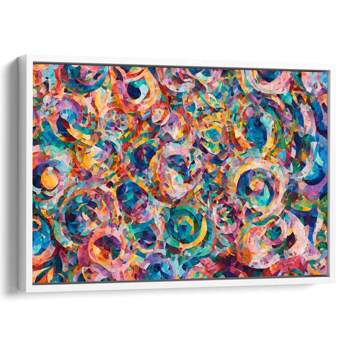 Kaleidoscopic Vortex: Abstract Expressionist Color Explosion Canvas Art Print
