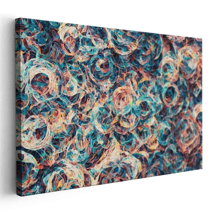 Pastel Cubism Circles #138