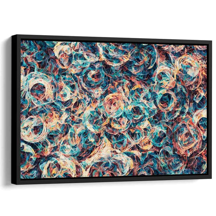 Pastel Cubism Circles #138