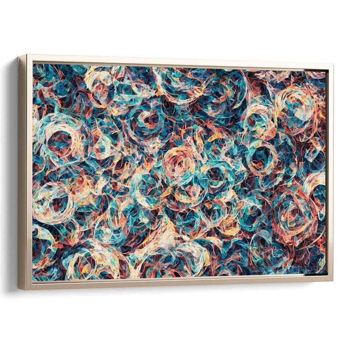 Pastel Cubism Circles #138