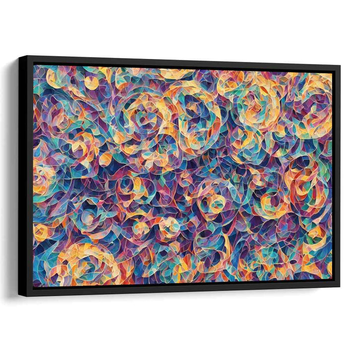 Pastel Cubism Circles #140