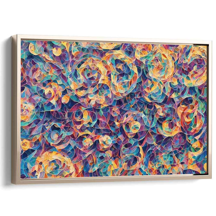 Pastel Cubism Circles #140