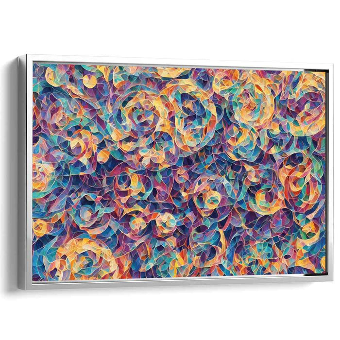 Pastel Cubism Circles #140